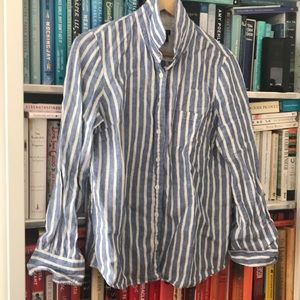 100 % Linen Jcrew Button Down Top